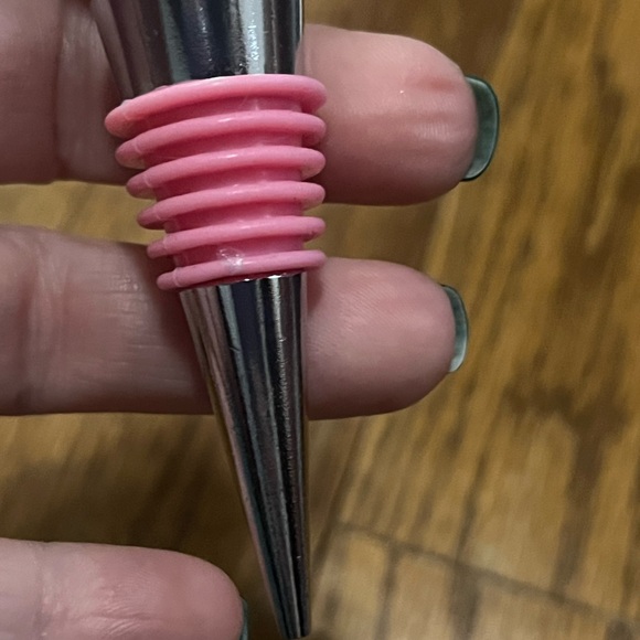 New country themed Let’s Go Girls" Pink Accent Wine Bottle Stopper handmade - Picture 4 of 6